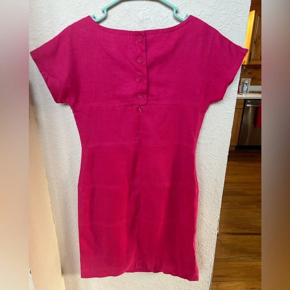 Banana Republic Cap Sleeve Linen Dress - Picture 2 of 8